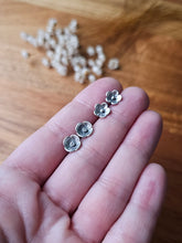 Load image into Gallery viewer, •Made-to-Order - Silver Flower Studs