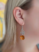 Load image into Gallery viewer, • Made-to-Order, Bloom Earrings - California Poppy
