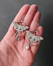 Load image into Gallery viewer, • Made-to-Order Moonlit Flight: Luna Moth Earrings