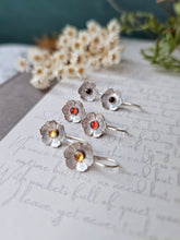 Load image into Gallery viewer, •Made-to-Order: Silver Mini Flower Earrings
