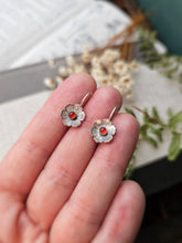 Load image into Gallery viewer, •Made-to-Order: Silver Mini Flower Earrings
