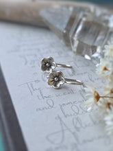 Load image into Gallery viewer, Pairs 16 &amp; 17: Silver Flower Mini Hook
