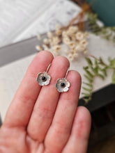 Load image into Gallery viewer, •Made-to-Order: Silver Mini Flower Earrings
