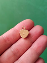 Load image into Gallery viewer, California Poppy Heart Charm 18k
