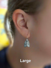Load image into Gallery viewer, • Made-to-Order Moth earrings: 2 sizes
