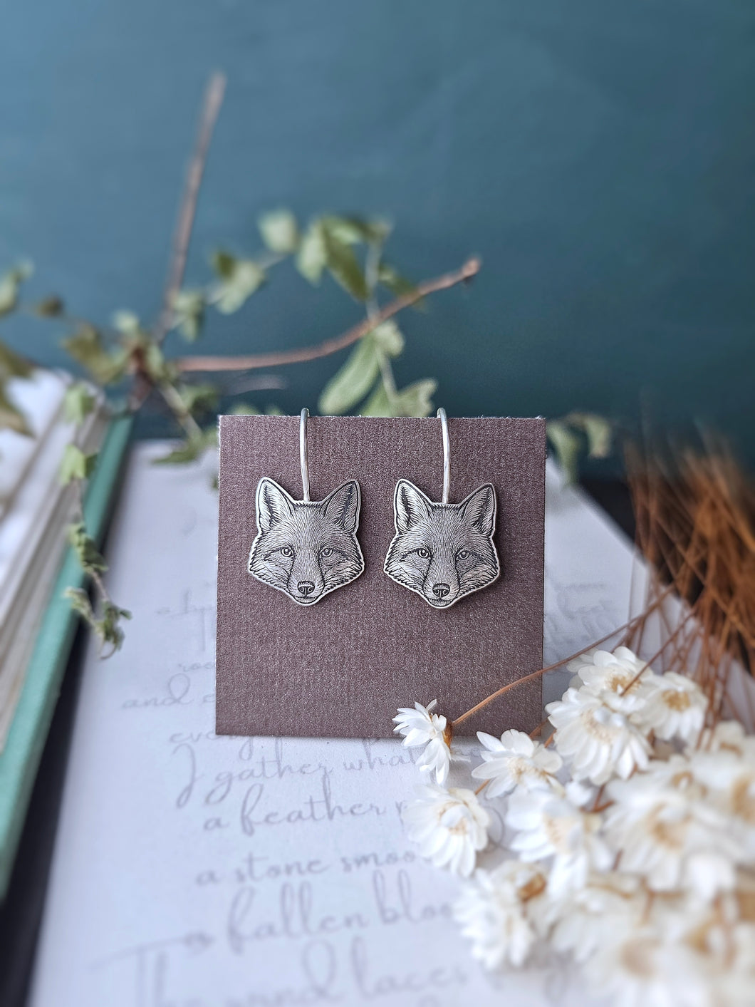 •Made-to-Order: Etched Woodland Earrings