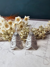 Load image into Gallery viewer, • Made-to-Order Moth earrings: 2 sizes
