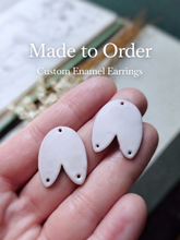 Load image into Gallery viewer, •Made to Order — Custom Enamel Earrings
