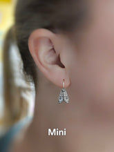 Load image into Gallery viewer, • Made-to-Order Moth earrings: 2 sizes
